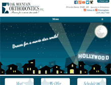 Tablet Screenshot of oakmountainorthodontics.com